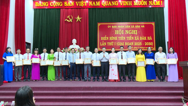 Hội nghị điển hình tiên tiến xã Đăk Hà lần thứ Nhất, giai đoạn 2025 – 2030